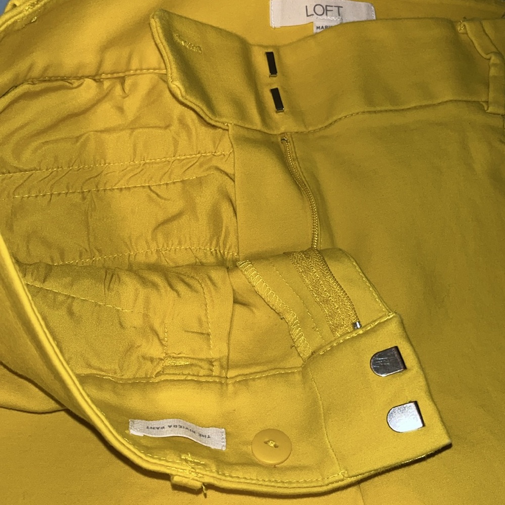 Loft Yellow Pants Style Marisa - Picture 7 of 10